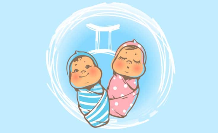 Babynamen passen bij sterrenbeeld Tweelingen