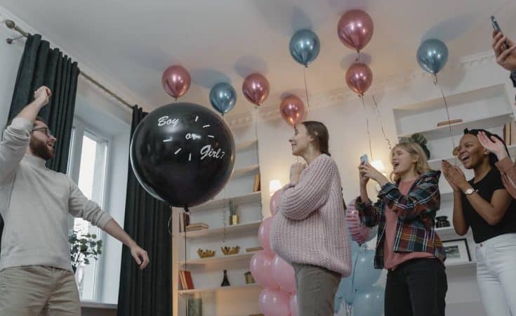 Ballonnen als zwangerschapscadeau