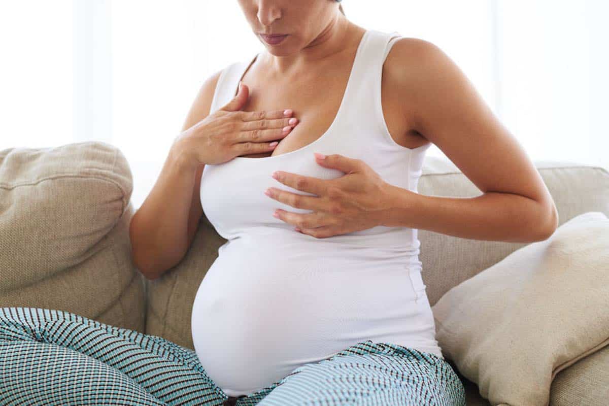 Pijnlijke borsten tijdens de zwangerschap verlichten