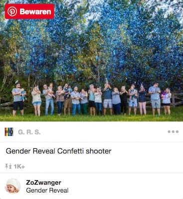 gender reveal confetti shooter